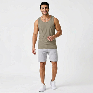 เสื้อกล้ามไซส์ใหญ่สำหรับผู้ชายระบายอากาศได้ดีดีไซน์แบบ OEM - Product Image 1