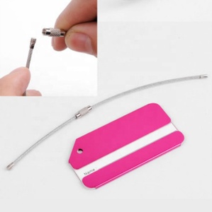 Giá rẻ thẻ kim loại Du Lịch Thẻ quà tặng tùy chỉnh thiết kế hợp kim Thẻ Hành Lý - Product Image 4