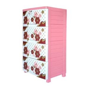 ตู้เสื้อผ้าลิ้นชัก4ชั้นแบบคลาสสิกตู้เสื้อผ้าพลาสติกดีไซน์2024ดึงดูดใจ - Product Image 6