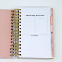 Agenda planificateur quotidien, hebdomadaire et mensuel Joytop personnalisé 2023, reliure spirale, couverture rigide, carnet A5, journal de manifestation