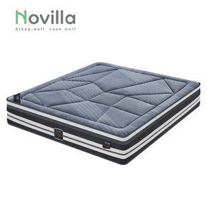 Colchón de Espuma Viscoelástica con Gel de 12 Pulgadas, 7 Zonas de Resorte Ensacado, Funda Extraíble, para Escuela, Hotel, Dormitorio (OEM/ODM) - Product Image 2