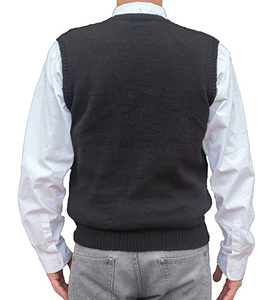 Suéter personalizado <span class=keywords><strong>de</strong></span> lana <span class=keywords><strong>de</strong></span> <span class=keywords><strong>alpaca</strong></span> sólida <span class=keywords><strong>para</strong></span> <span class=keywords><strong>hombre</strong></span>, OEM 12gg <span class=keywords><strong>para</strong></span> cuello <span class=keywords><strong>de</strong></span> polo, prendas <span class=keywords><strong>de</strong></span> punto sin mangas transpirables y antiencogimiento <span class=keywords><strong>para</strong></span> invierno - Product Image 2