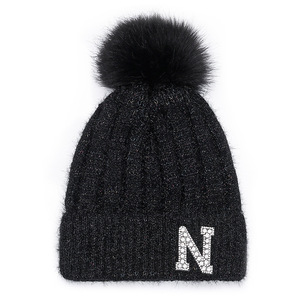 BSBH <strong>Pom</strong> <strong>Pom</strong> Knitted Cap Embroidered Jacquard <strong>Beanie</strong> Knit Winter Hat With <strong>Custom</strong> Logo - Product Image 3