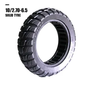 New Image Self-balancing Electric Scooter 10 Inch 10x2.70-6.5 Solid Tubeless Hollowed Solid Tire Chinese Scooter Body Parts Tire