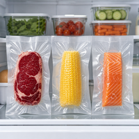 Sacs sous vide texturés pour réfrigérateur, stockage alimentaire, multi-packs, haute barrière, vente en gros, directement de l'usine