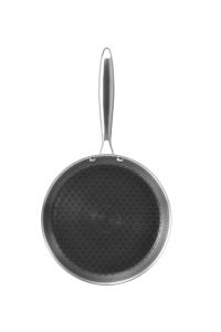 Poêle à <span class=keywords><strong>pizza</strong></span> à trois couches la plus vendue cuisinière de sécurité fine fond d'induction de vente directe antiadhésive 20cm les ustensiles de cuisine multicouches - Product Image 2