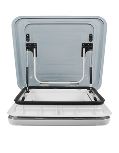 HEYRV-Tragaluz de 500x500mm, ventana de techo de acrílico doble con pantalla de toldo de luz LED de 12V y persiana para caravana, autocaravana - Product Image 1