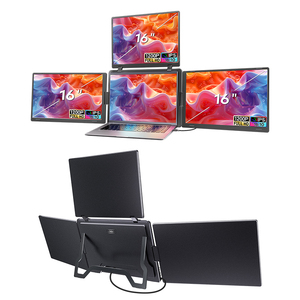 Factory Direct S788Pro Triple Portable Monitor Laptop Triple Monitor Display 16 Inch, Adjustable IPS Panel with USB C Connection - Product Image 1