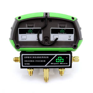 Super Starts 2-Valve Digital <span class=keywords><strong>Manifold</strong></span> Gauges ST-B268D Uso Doméstico Refrigeração HVAC Tabela <span class=keywords><strong>Set</strong></span> Ferramenta <span class=keywords><strong>R22</strong></span> R32 R600 <span class=keywords><strong>R410A</strong></span> R134A - Product Image 4
