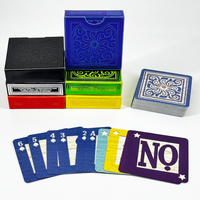 Cartes à jouer de poker en PVC de haute qualité, logo personnalisé RFID, souvenir pour enfants, 100% plastique, jeu de poker EPT