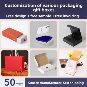 Caja de regalo personalizada, caja de embalaje exterior para productos, caja de regalo personalizada para té y pastel de luna, impresión de caja de color. - Product Image 1