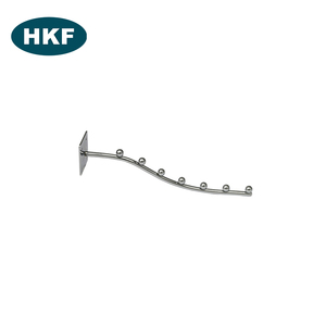 Nhà Máy Bán buôn treo tường kim loại thẳng Chrome dây hiển thị móc siêu thị treo quần áo móc với chất lượng tốt nhất - Product Image 6