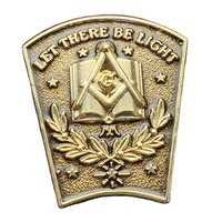 Высококачественные металлические значки freemason regalia, индивидуальные цвета, готовые круглые масонские значки