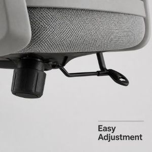 Komfortabler Netz-Computerstuhl mit Verstellbaren Armlehnen und Höhenverstellung, Modernes Minimalistisches Design mit Bogenförmigen Beinen für Langes Sitzen im Büro, Zuhause oder Studentenwohnheim - Product Image 3