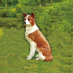 Estatua de Perro <span class=keywords><strong>Border</strong></span> <span class=keywords><strong>Collie</strong></span> de Resina para Exteriores, Figura de Animal Realista de Fibra de Vidrio para Decoración de Jardín - Product Image 4