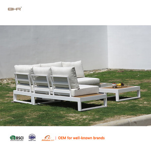 BHR Cadre KD en aluminium épaissi de haute qualité Tissu Olifen Ensemble de canapés d'extérieur pour jardin, cour et <span class=keywords><strong>terrasse</strong></span> Personnalisable en usine - Product Image 3