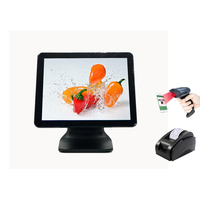 Terminal Punto de Venta con Pantalla Táctil de 15 Pulgadas, Sistema WIN/Android, Caja Registradora, Venta Directa de Fábrica