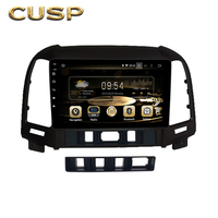 Autoradio Android 9 pouces pour Hyundai Santa Fe 2006-2012, CarPlay sans fil, Plug and Play, amplificateur d'origine, caméra de recul