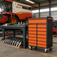 Chariot à outils en acier à 11 tiroirs, armoire d'atelier roulante, rangement modulaire pour garage