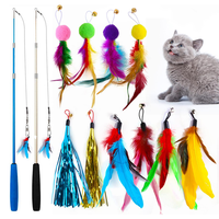 Chaton jouer chasse drôle chat jouets interactif pêche plume chat jouet