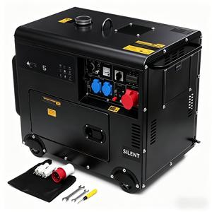 ขายตรงจากโรงงาน เครื่องกำเนิดไฟฟ้าดีเซลทองแดงแท้ เงียบพิเศษ 3KVA 5KVA 6KVA 8KVA 10KVA 12KVA 15KVA 20KVA แบบเก็บเสียง เสียงเบา - Product Image 1