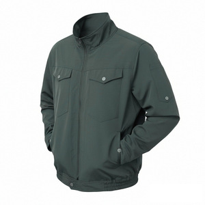 Aubert <b>Cooling</b> Work <b>Jacket</b> Long Sleeve Fan Powered Water Repellent Wear Resistant For Manufacturing Outdoor Use - Product Image 3