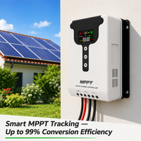 1000W 48V MPPT Hybrid-Solarladeregler Max. Solarladestrom 120A 99% Effizienz LCD-Display für Blei-Säure/Lithium