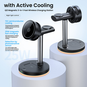 <span class=keywords><strong>Chargeur</strong></span> <span class=keywords><strong>sans</strong></span> fil magnétique à LED avec port Type-C, charge rapide 25W pour 17/16/15/14/13/12, pour <span class=keywords><strong>Watch</strong></span> et pour Pro - Product Image 3