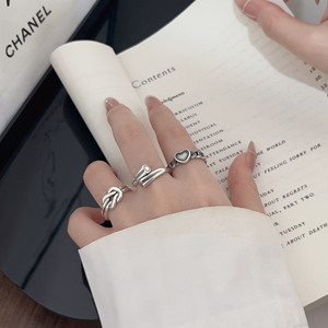 S925 Sterling Silver Heart <b>Ring</b> Twisted Design Unisex Everyday Wear Fine Jewelry - Product Image 2