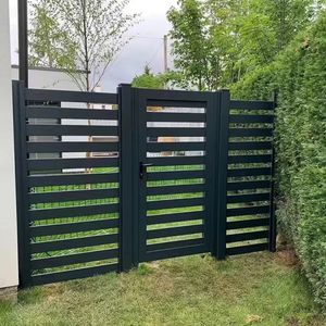 <span class=keywords><strong>Portail</strong></span> Coulissant/<span class=keywords><strong>Battant</strong></span> en Alliage d'Aluminium Thermolaqué Anti-Rouille et Durable, Traité Électriquement, pour Jardin, avec Verrou Sécurisé, Garantie 5 Ans - Vente en Gros - Product Image 5