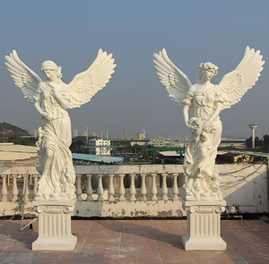 Statuetta Angelo Custode In Resina, Vintage, Per Interno Ed Esterno, Dettagliata E Colorata, Regalo Ideale