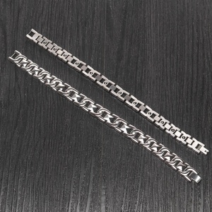 Custom Anti Tarnish Hypoallergenic <b>Silver</b> Plated Stainless Steel <b>Men's</b> Women's Luxury Diamond <b>Braceletes</b> <b>for</b> <b>Men</b> Women Children - Product Image 3