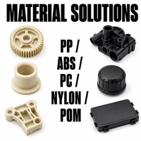 Pièces en plastique moulées par injection personnalisées P&M, échantillon gratuit, OEM, PP, ABS, PC, POM, capuchon de bouton, connecteur d'engrenage, boîtier d'anneau