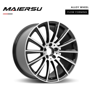 Jantes de voiture OEM 18 19 20 pouces à rayons multiples 5x112 66.56 CB Noir brillant Flow Fromed pour <span class=keywords><strong>Mercedes</strong></span> Benz C300 E350 W213E AMG - Product Image 3