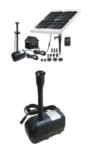 Outdoor 20W <strong>Solar</strong> <strong>Powered</strong> Cell Submersible Pump 4led Lights Battery Remote Control Garden <strong>Water</strong> <strong>Fountain</strong> for Pool,landscape - Product Image 3