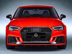 Kit carrozzeria per <span class=keywords><strong>2013</strong></span> + <span class=keywords><strong>Audi</strong></span> <span class=keywords><strong>A3</strong></span> S3 aggiornamento 2019 RS3 fari paraurti auto luci posteriori gonna laterale spoiler auto - Product Image 2