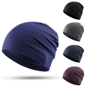 Gorra deportiva para ciclismo, ligera, de secado rápido, de poliéster, de color sólido, para correr y actividades al aire libre - Product Image 1