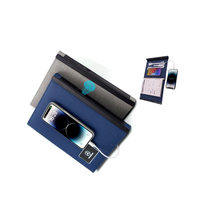 Libreta Electrónica Recargable con Banco de Energía y Cerradura de Huella Digital para Hombre/Mujer, Libreta Inteligente con Banco de Energía