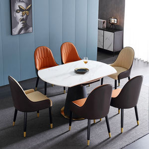 Chaise <span class=keywords><strong>de</strong></span> salle à manger moderne <span class=keywords><strong>de</strong></span> luxe en cuir pour table <span class=keywords><strong>de</strong></span> salle à manger, ensemble <span class=keywords><strong>de</strong></span> <span class=keywords><strong>4</strong></span> et 6 <span class=keywords><strong>chaises</strong></span> pour hôtel, cuisine, restaurant - Product Image 5