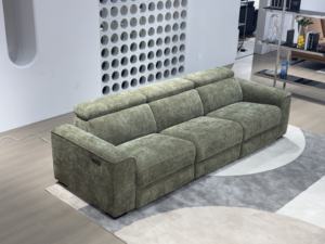 Sofá Seccional Eléctrico Reclinable de Tela de 3 Plazas Moderno de Fábrica al por Mayor para Hotel de Lujo - Product Image 2