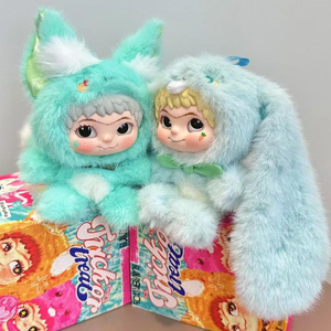 Auténtico Juguete de PVC de la Serie Conejo y Zorro WAKUKU, Adorno de Escritorio Hecho a Mano, Regalo Coleccionable, Artículo para Venta al Por Mayor - Product Image 2