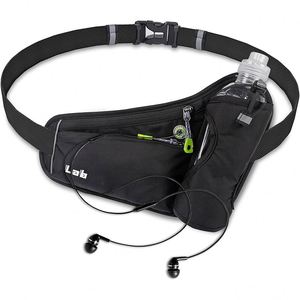 Sac banane de course à pied avec porte-bouteille, sacs bandoulière avec sangle réglable, échantillon gratuit - Product Image 1