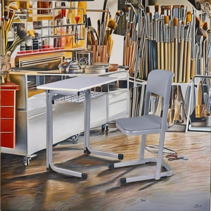 High Quality Modern Fixed Single School Furniture <b>Desk</b> Chair Set Steel+Plywood+MDF+Plastic Construction Custom Color PT-307E Stu - Product Image 5