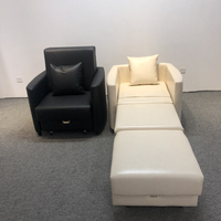 Fournisseur de canapé-lit en Chine Fauteuil en cuir Style simple Chaise d'accompagnement d'hôpital Canapé-lit pliant Siège simple avec rangement