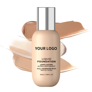 Fond de teint liquide avec kit de pinceaux 50ml, fini mat, waterproof, longue tenue, couvrance totale, kit de maquillage disponible en marque privée - Product Image 2