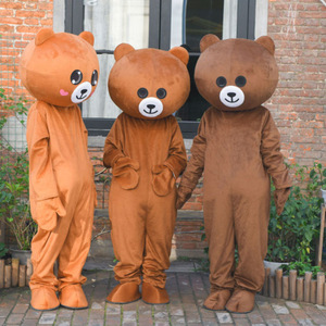 Costume da Mascotte Personalizzato <span class=keywords><strong>per</strong></span> Adulti, Simpatico Orso Marrone in Peluche <span class=keywords><strong>per</strong></span> Eventi Promozionali e Spettacoli Virali - Product Image 5