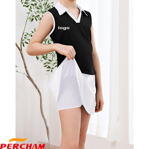 مجموعة ملابس تنس مخصصة للأطفال تنورة تنس مع البوليستر وشعار مخصص للفتيات - Product Image 6