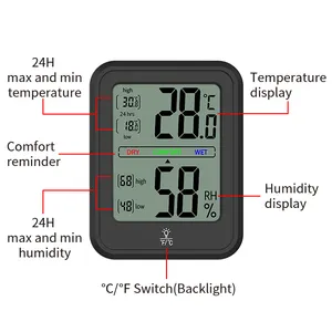 Digital Indoor Thermometer Hygrometer Humidity Meter Thermometer Humidity Gauge Indicator Temperature And Humidity Monitor