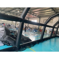 Cage de frappe de baseball gonflable professionnelle de 40 pieds, filet de golf étanche, équipement d'entraînement sportif extérieur