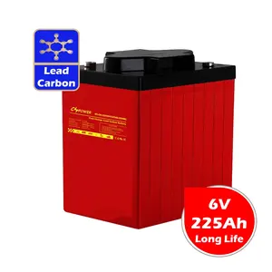 Высокотемпературная свинцовая углеродная батарея CSPower 6V 225Ah для солнечных растворов, производитель Китай, RITAR HLC6-225 ZYL